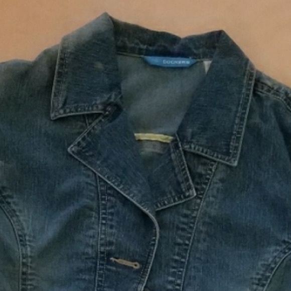 Dockers Cropped Jean Jacket Shrug Small - Picture 3 of 4